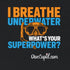 "I breathe underwater. What's your superpower?" Relaxed Fit T-shirt